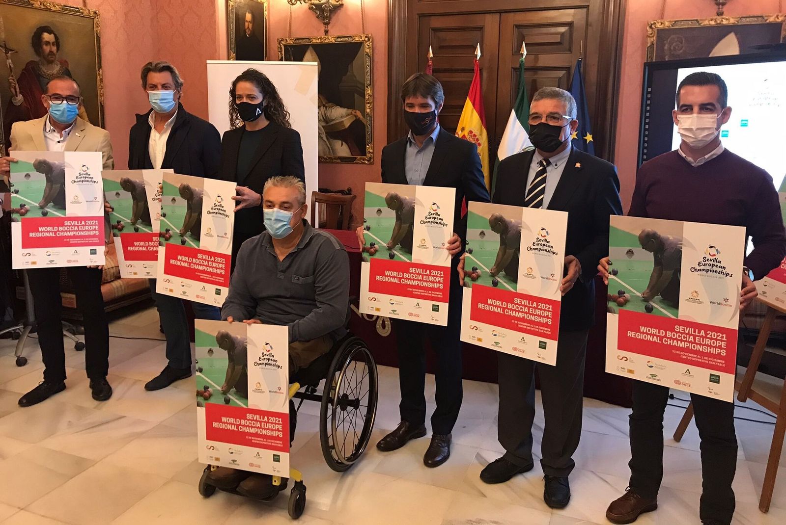 Un momento de la presentación del Campeonato de Europa de boccia.