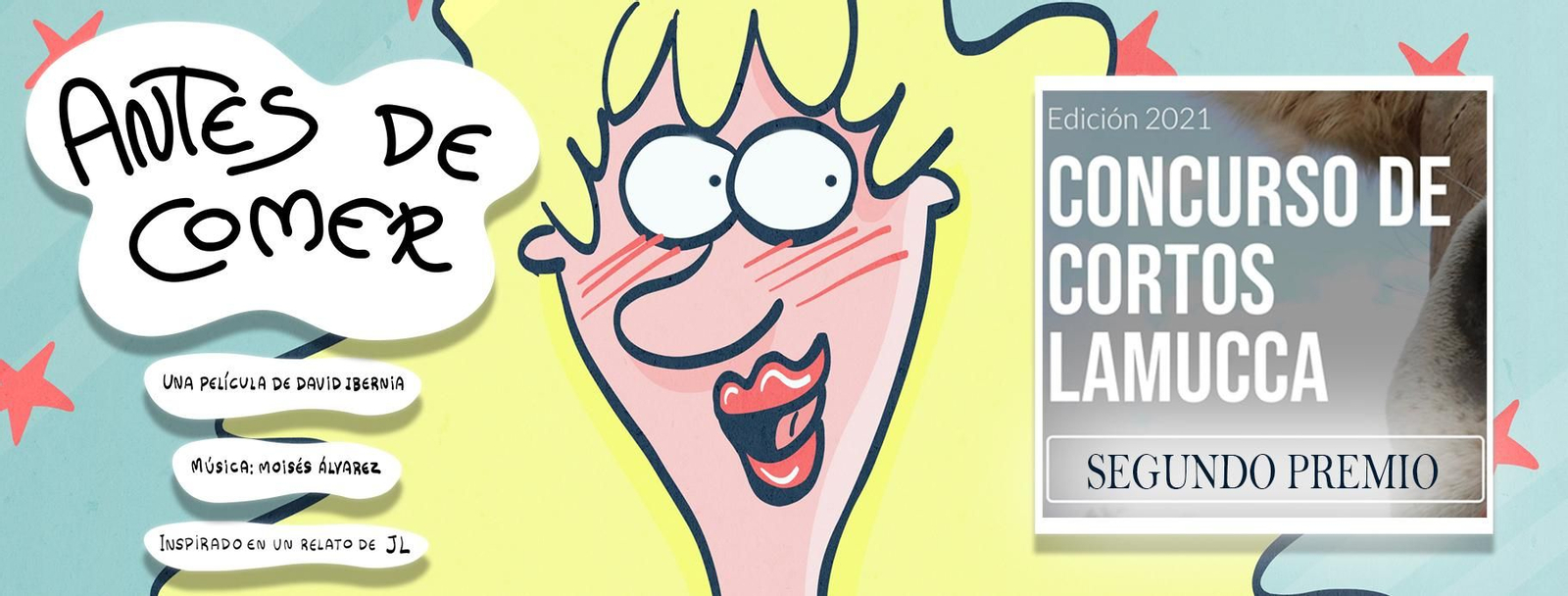 Cartel del cortometraje de David Ibernia 'Antes de comer'.