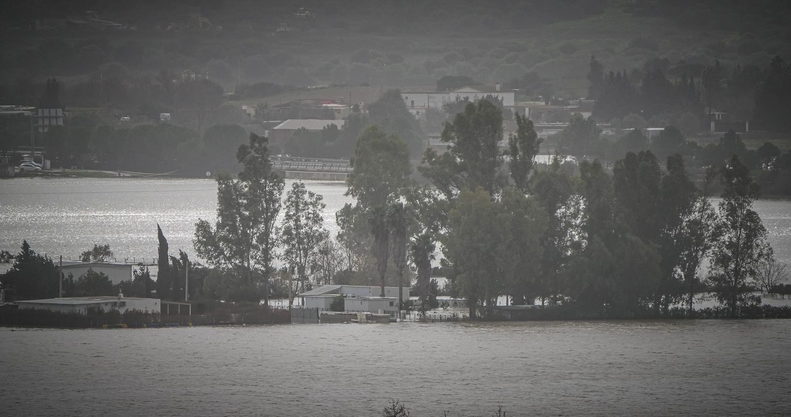 Imágenes de las zonas afectadas por la crecida del rio Guadalete en Jerez