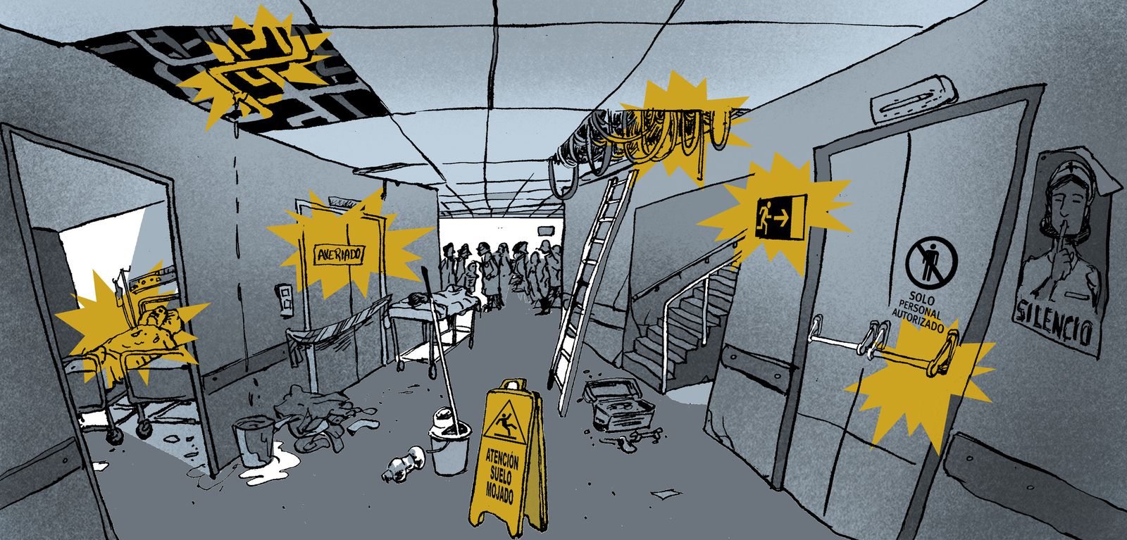 La falta de personal lleva a la decadencia de los hospitalesmantenimiento