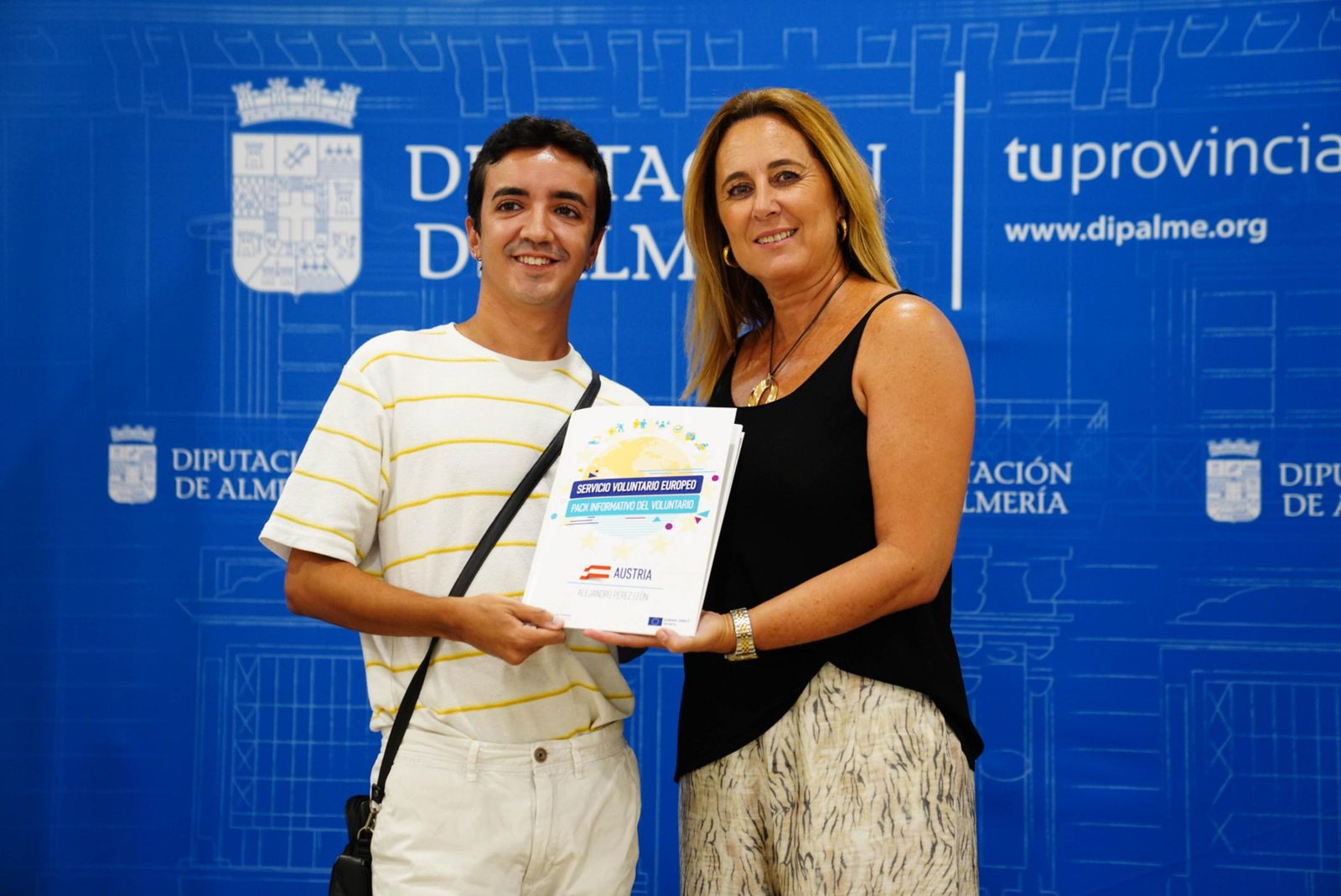 Alejandro Pérez en la sede de la Diputación.