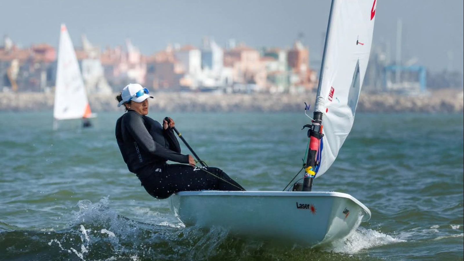 Raquel Retamero, durante la competición