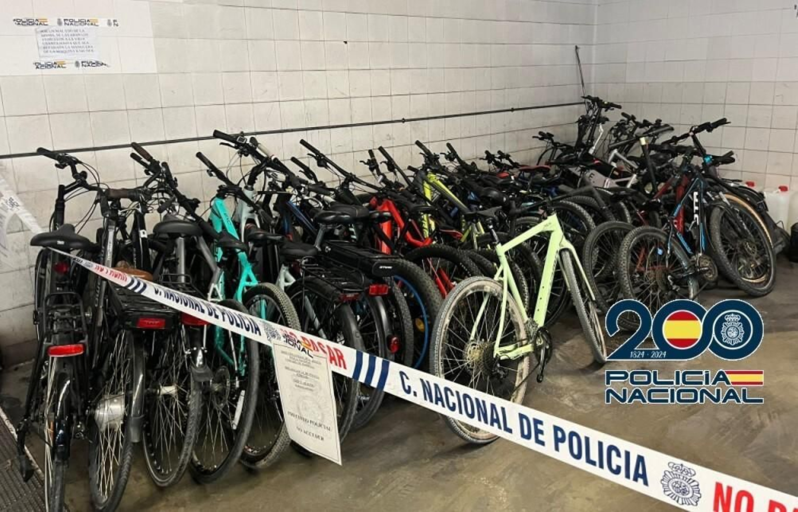 Bicicletas recuperadas por los investigadores