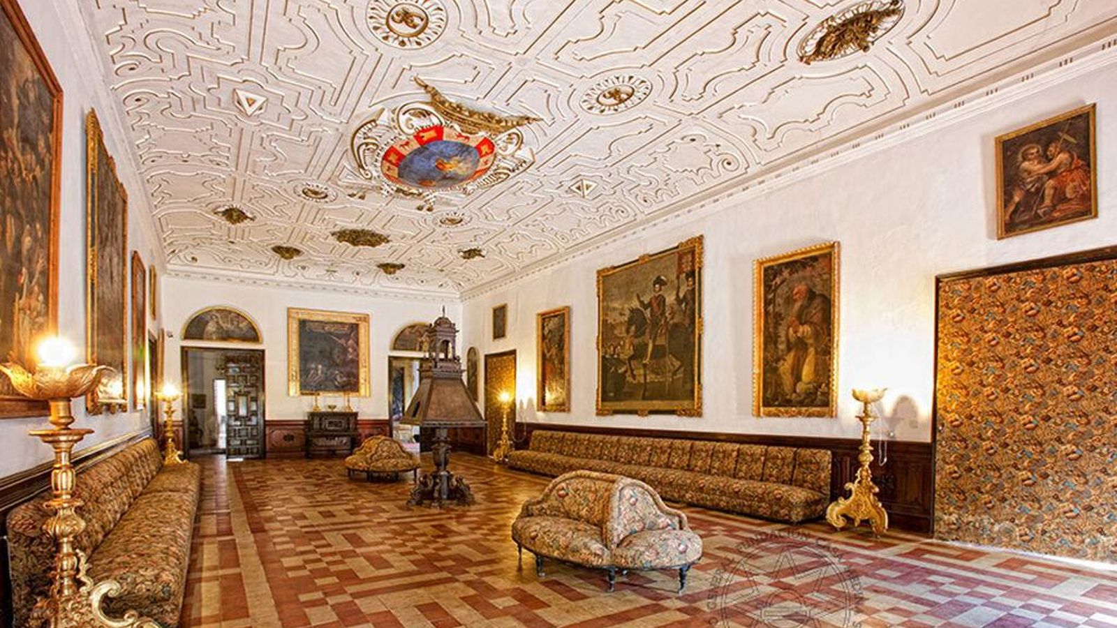 Salón Embajador del Palacio de Medina Sidonia.