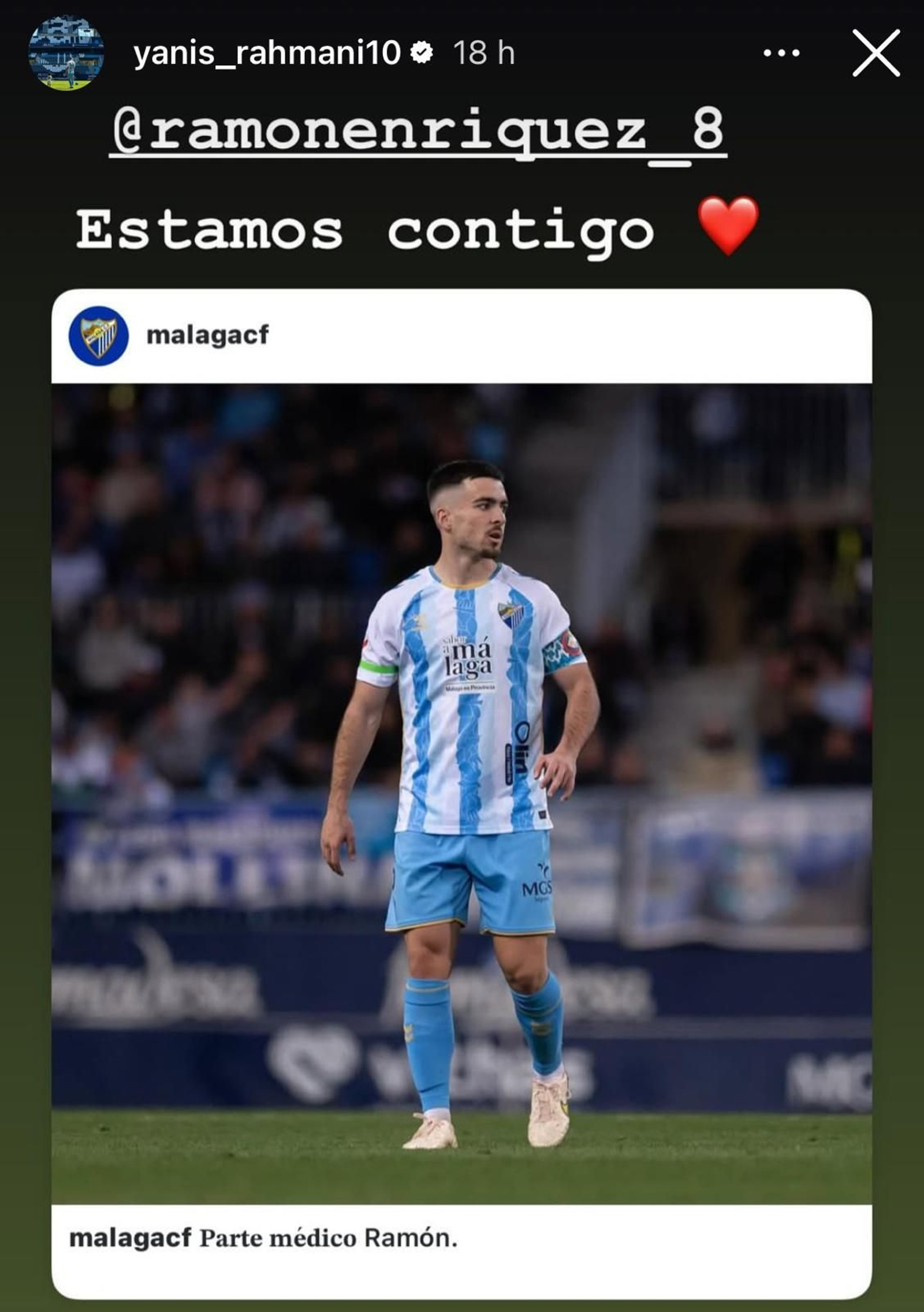 El fútbol se vuelca con Ramón Enríquez: "Estamos todos contigo"