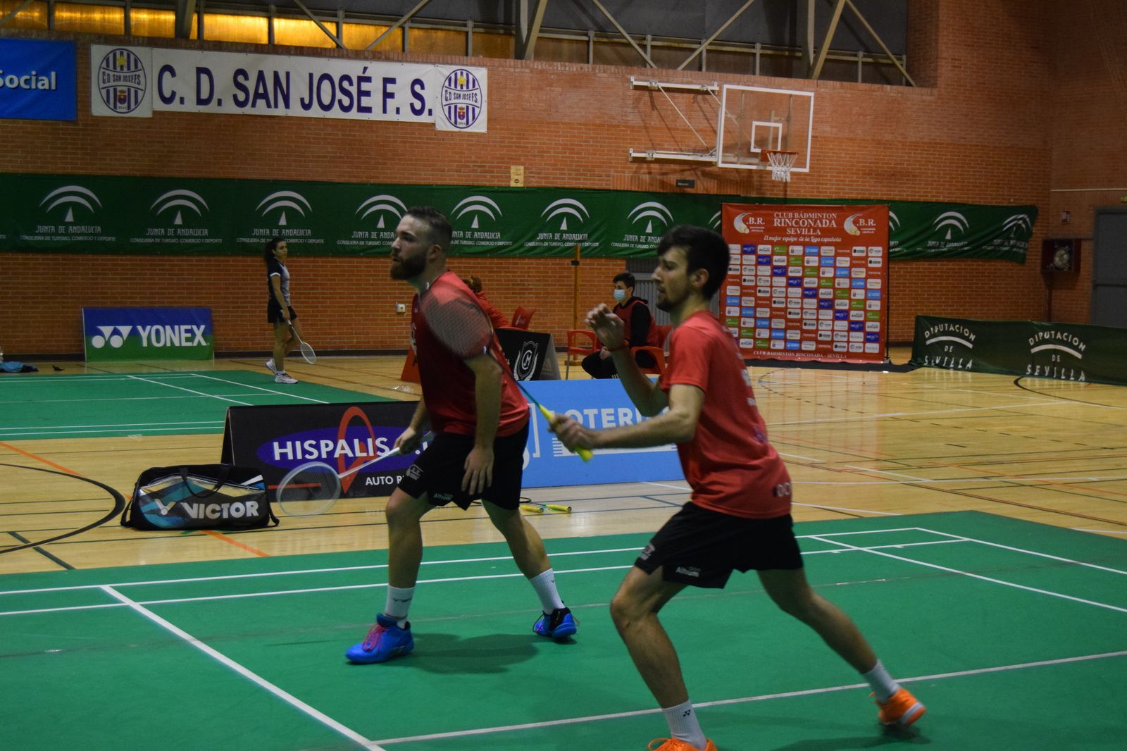 Imagen de la pareja del Rinconada en el  doble masculino.