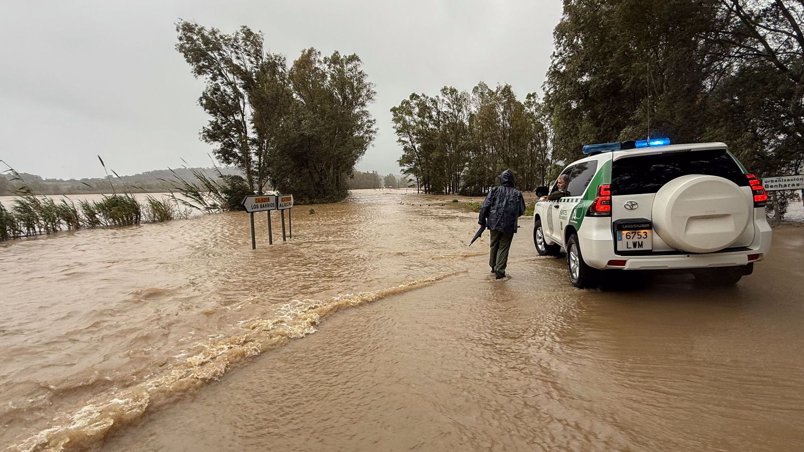 Fotos: Así amaneció el Campo de Gibraltar tras el paso de la borrasca Leonardo
