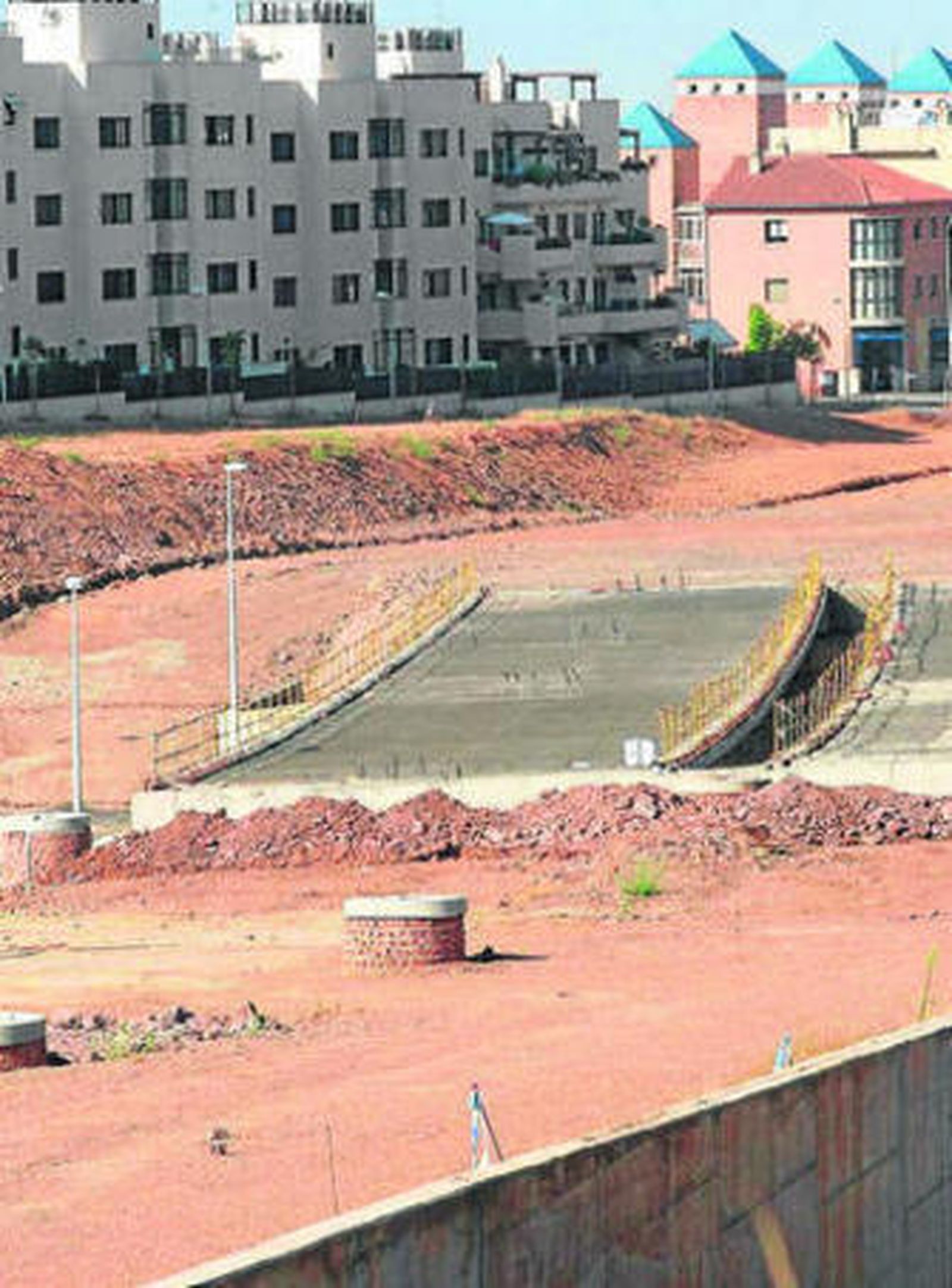 Obras en la zona de Mirabueno.