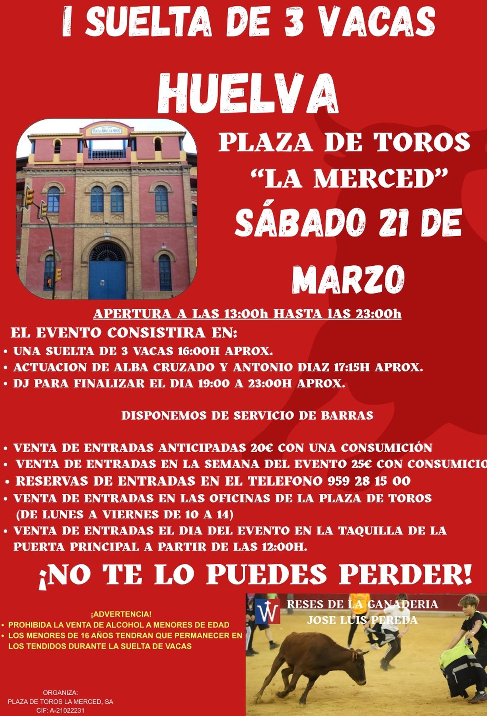 Cartel de la I Suelta de Vacas