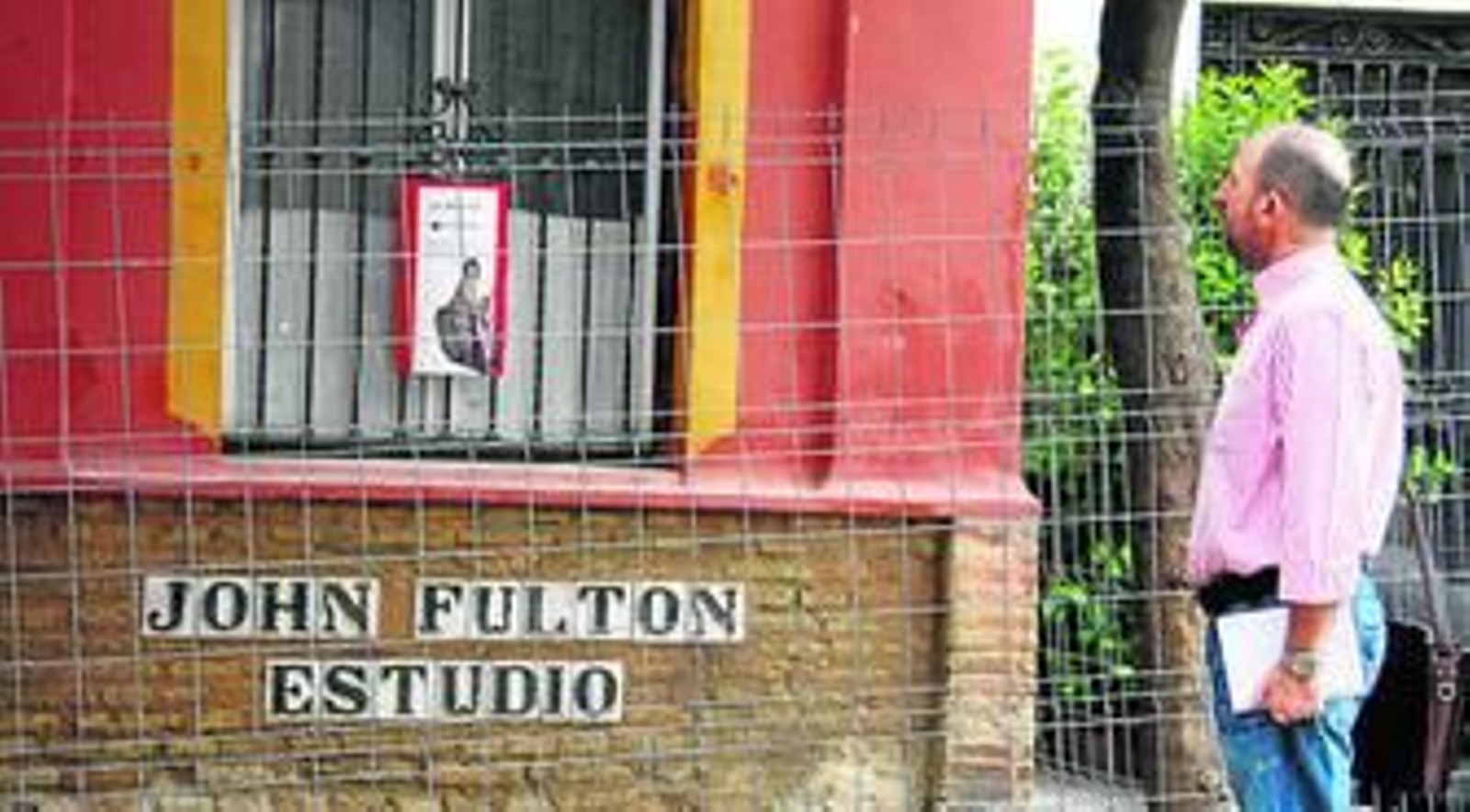 Están de obras en el estudio que fue del torero y pintor John Fulton.