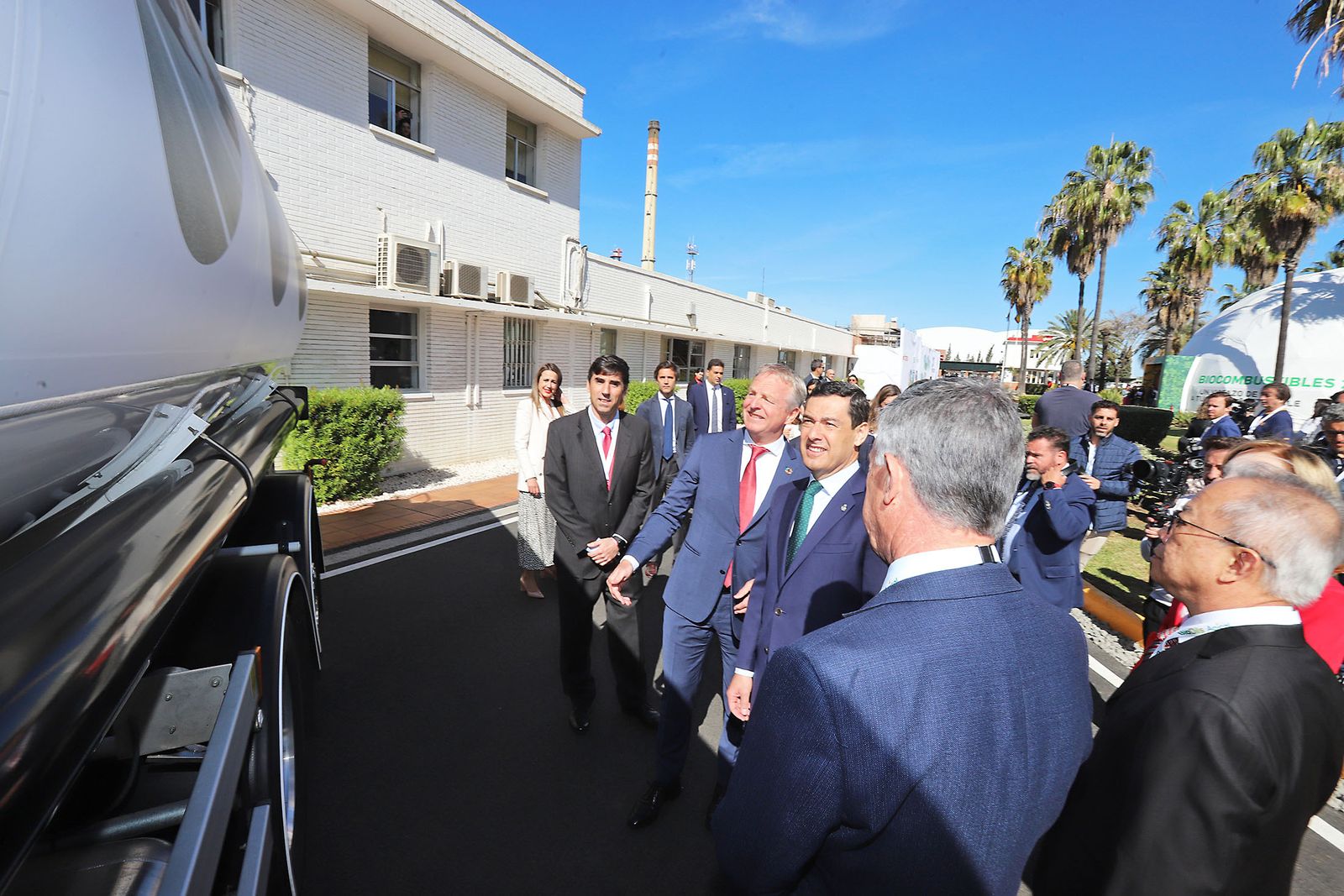 Presentación de la nueva planta de biocombustibles de segunda generación  de Cepsa en Palos de la Frontera (Huelva)