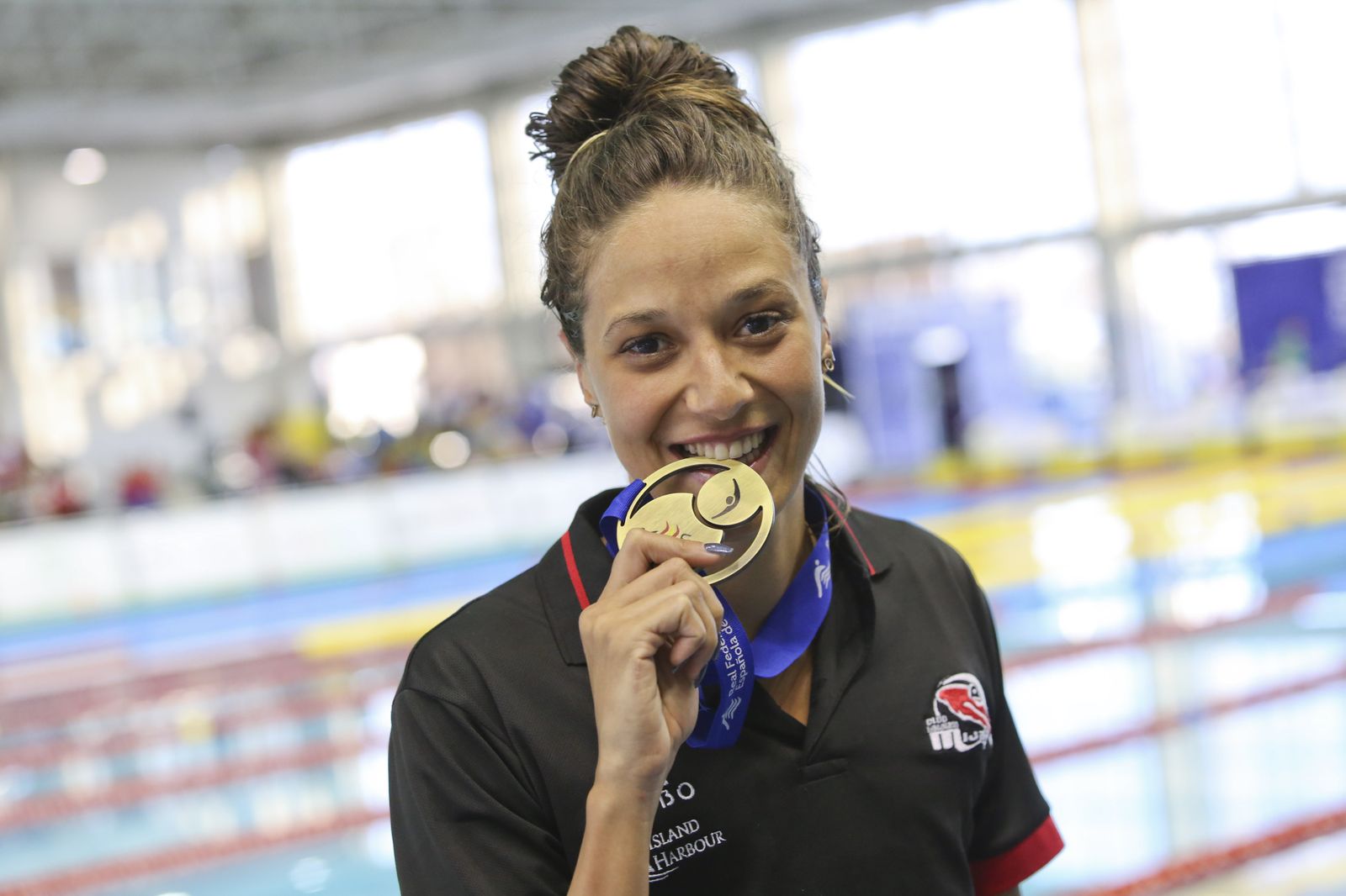 Duane da Rocha, con una de las medallas recientemente ganadas en Inacua.