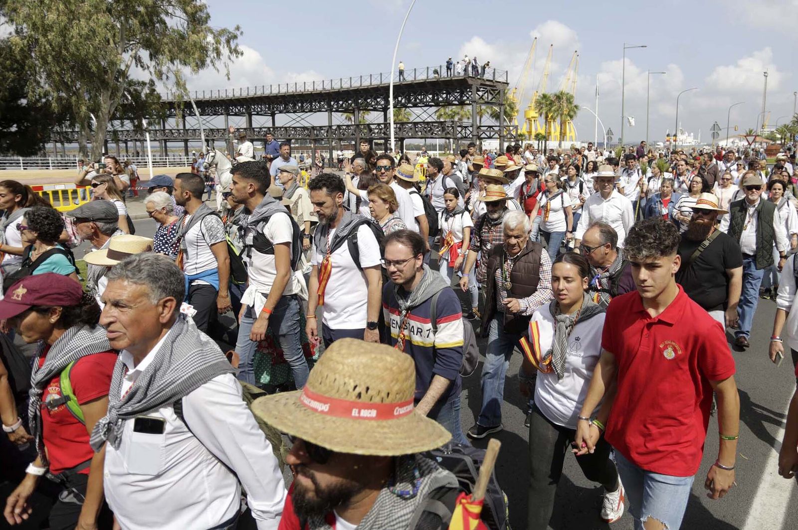 El Rocío 2023: Imágenes de los peregrinos de la Hermandad de Emigrantes