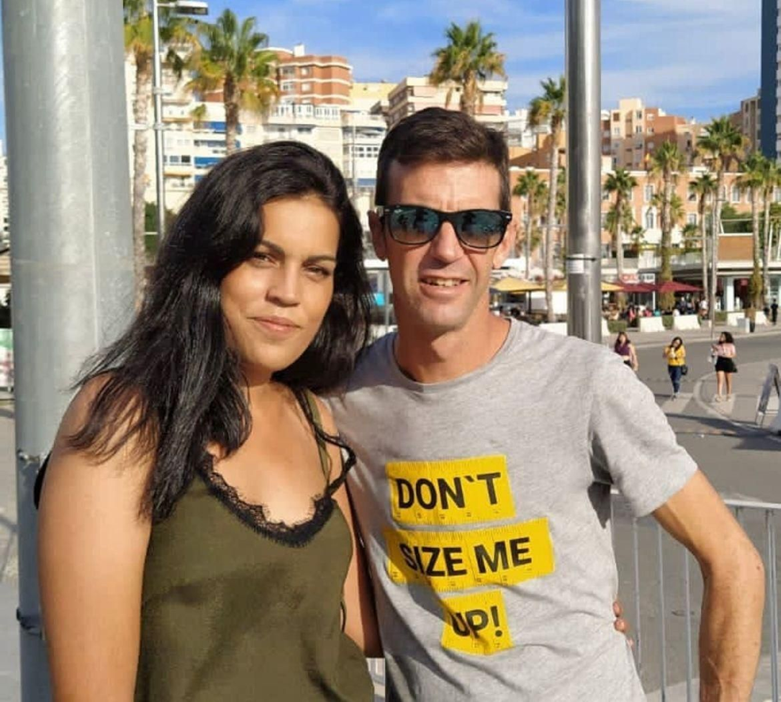 Irene Sevilla con su pareja, José Manuel