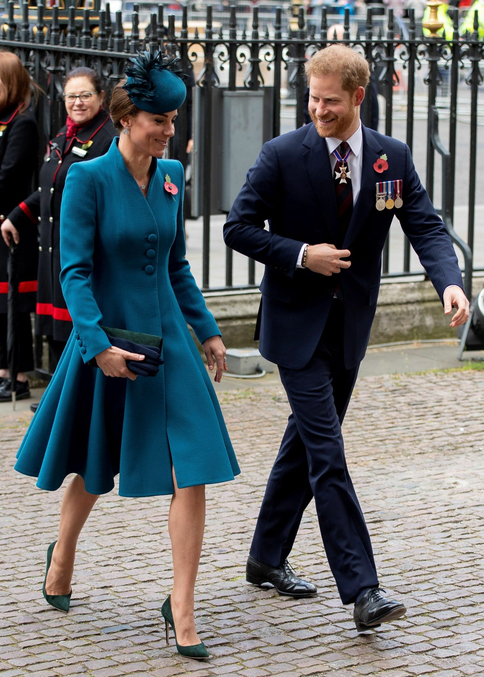 Catalina y Enrique,  su llegada a Westminster.