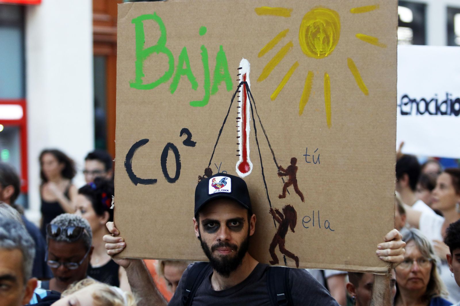 Manifestación en Málaga contra el cambio climático. Huelga Mundial por el Clima.
