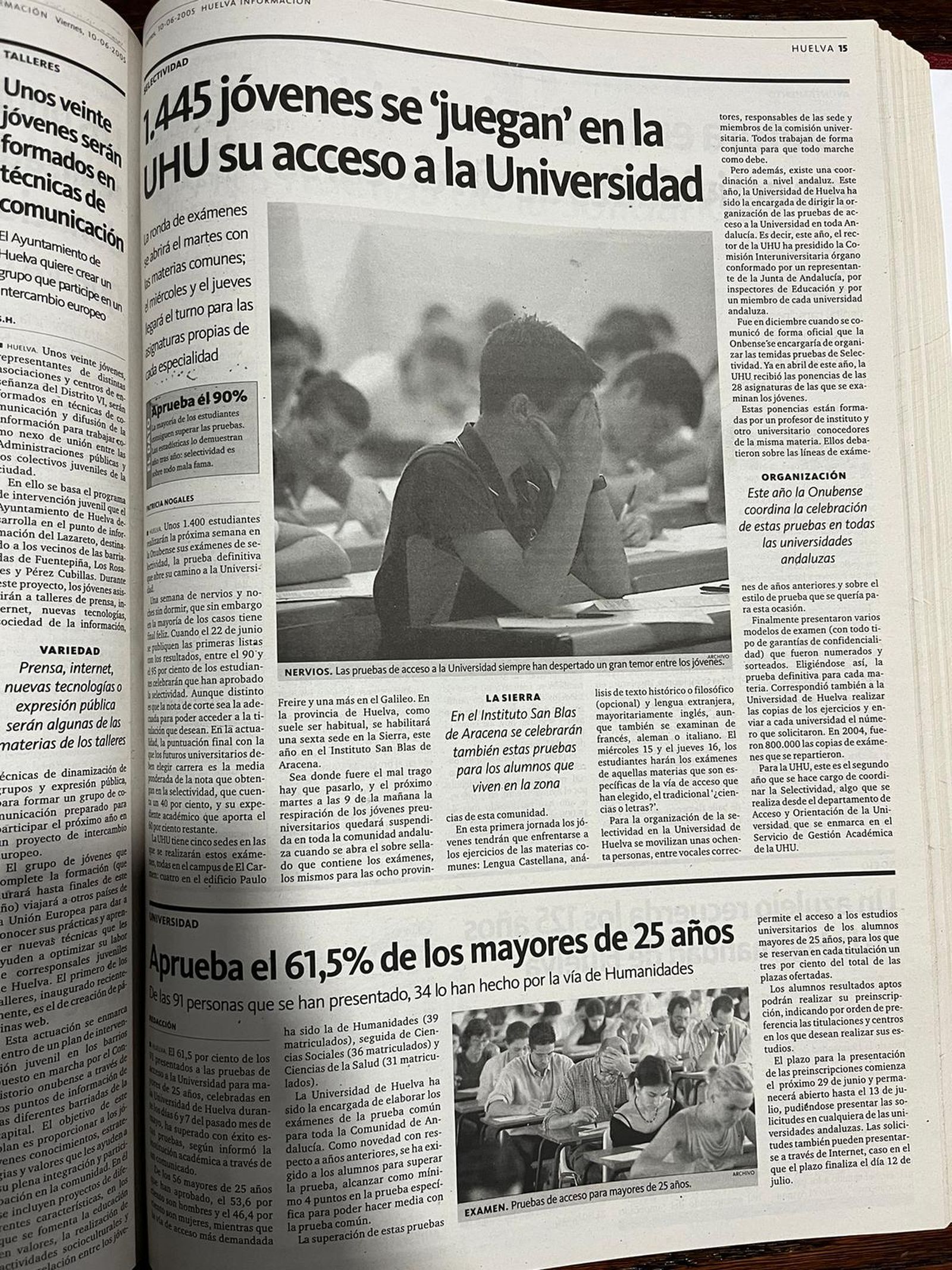 1.445 jóvenes se juegan en la UHU su acceso a la Universidad