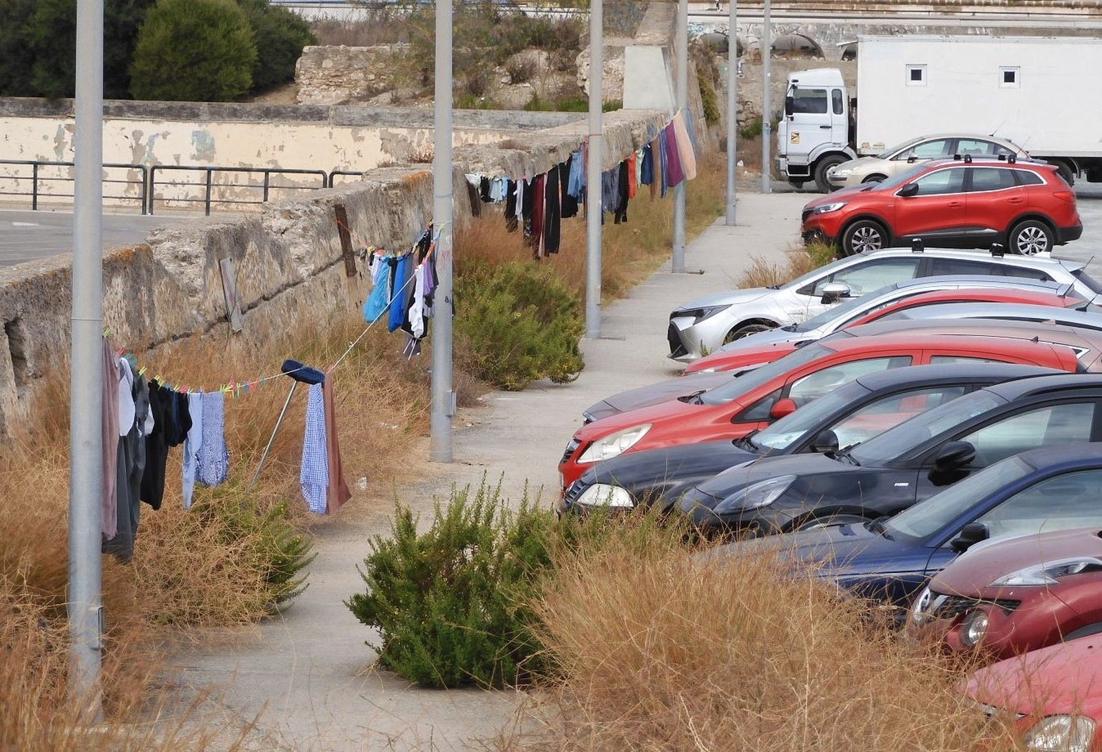 Ropa tendida. Foto Eulogio