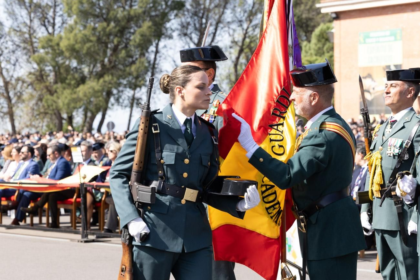 Jura de bandera de la 130ª promoción de guardias civiles de la Academia de Baeza