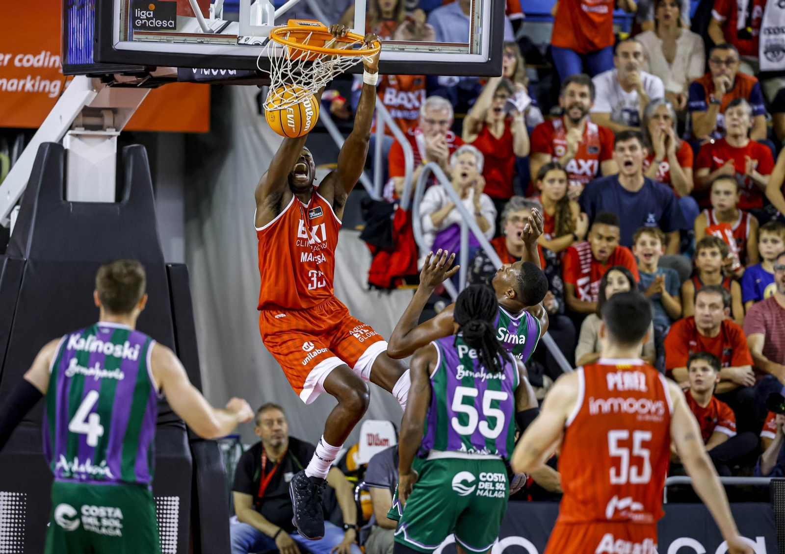 El Baxi Manresa-Unicaja, en fotos