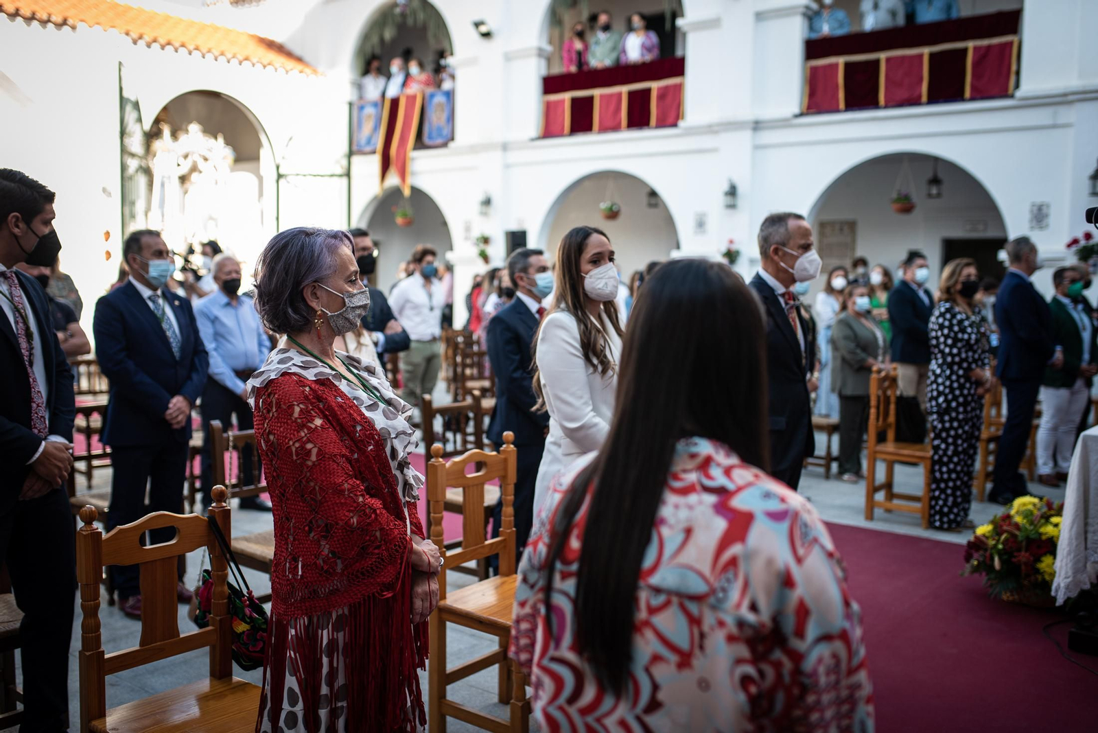 Imágenes de la misa de romeros de la Hermandad de Huelva
