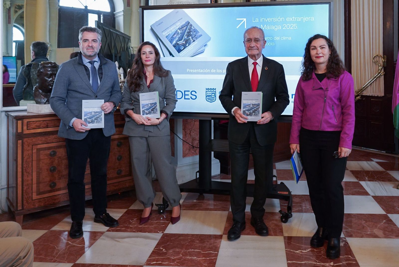 Presentación del Barómetro de la inversión extranjera en Málaga a cargo del Ayuntamiento de Málaga y la Fundación CIEDES.