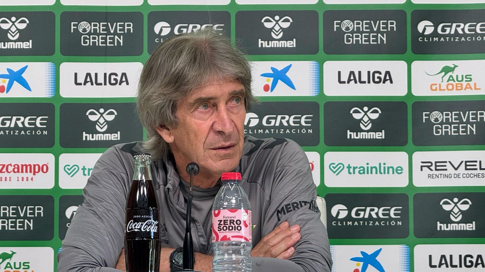 Manuel Pellegrini, durante una rueda de prensa.
