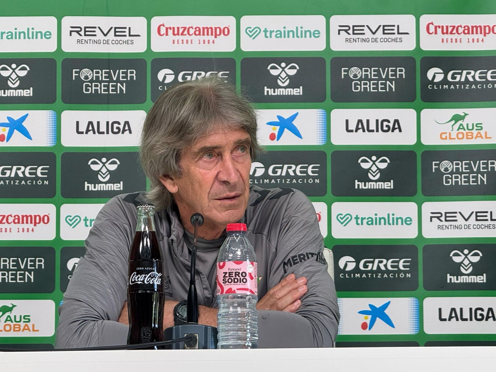 Manuel Pellegrini, durante una rueda de prensa.