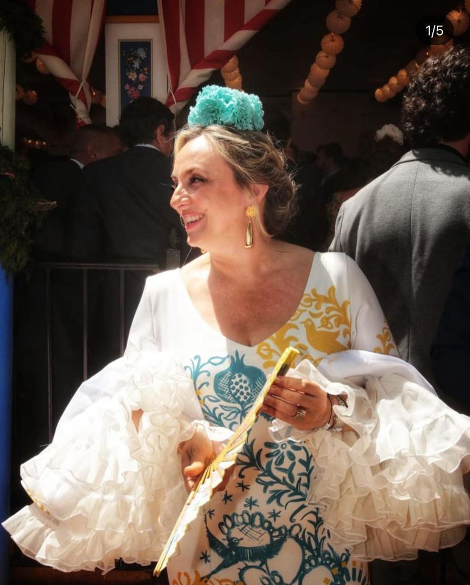 Las casetas políticas, el centro de atracción de este Corpus electoral en Granada