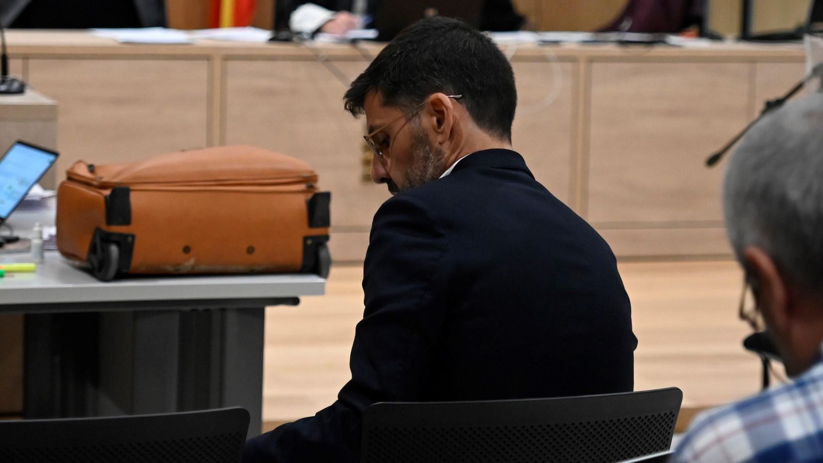 Jesús León, antes de iniciarse el juicio. Jesús León, antes de iniciarse el juicio.