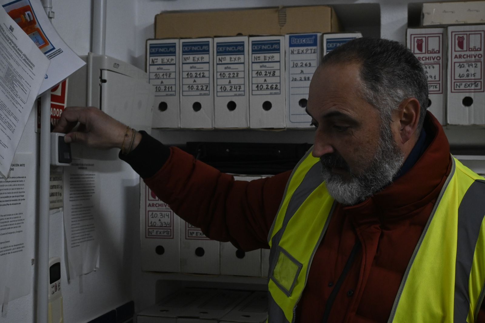 Imágenes del simulacro de incendio en el Funcadia