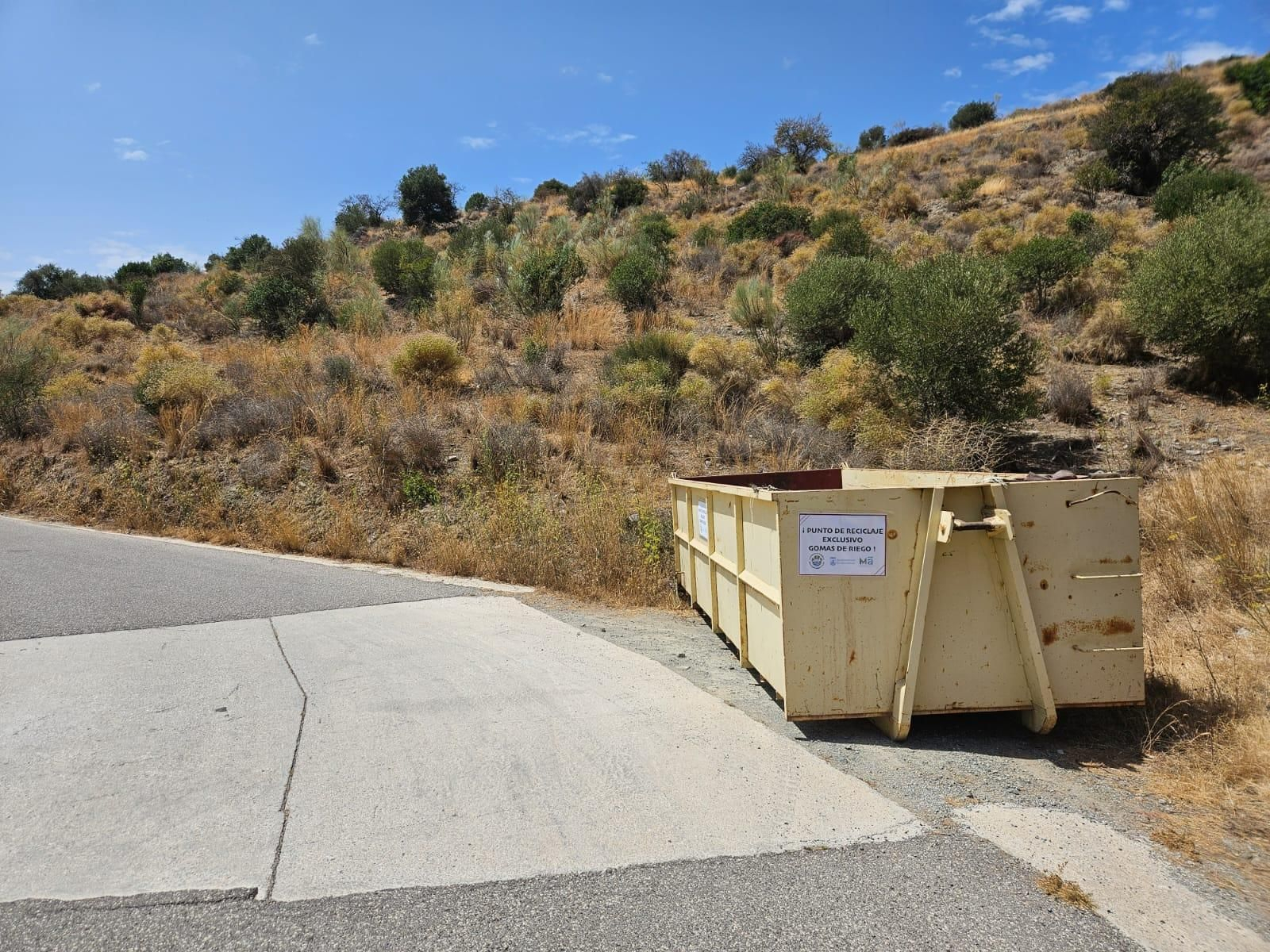 Contenedores especiales para gomas de riego