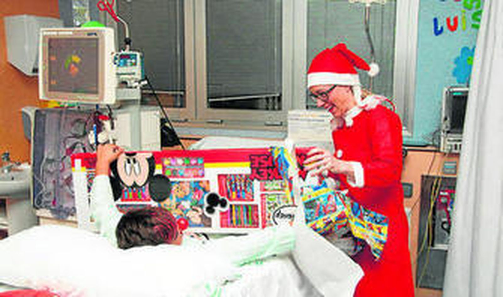 Una de las actividades con los menores de diálisis.