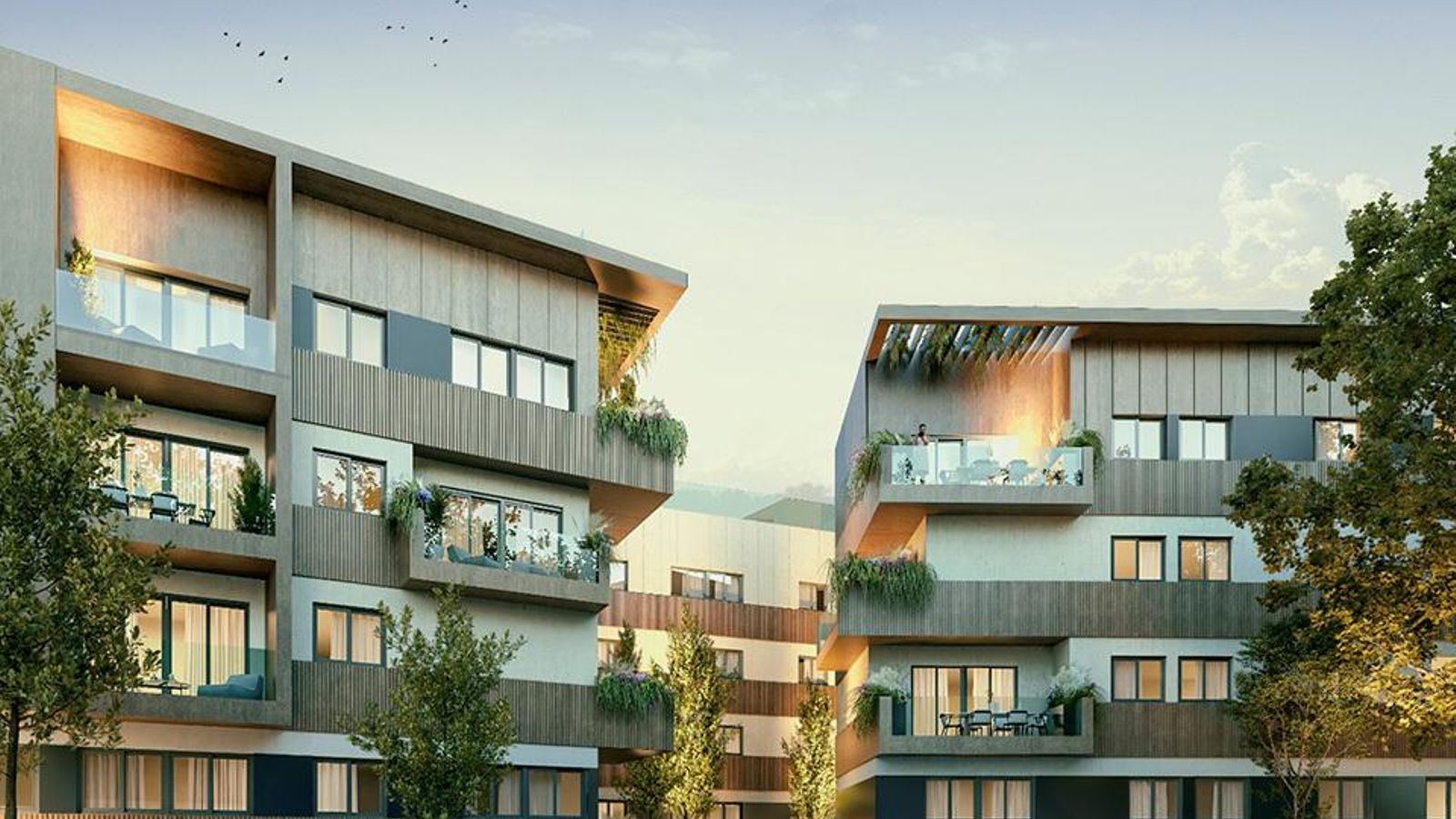 Otra vista de los inmuebles que construirá la promotora sevillana en el anterior complejo fabril.