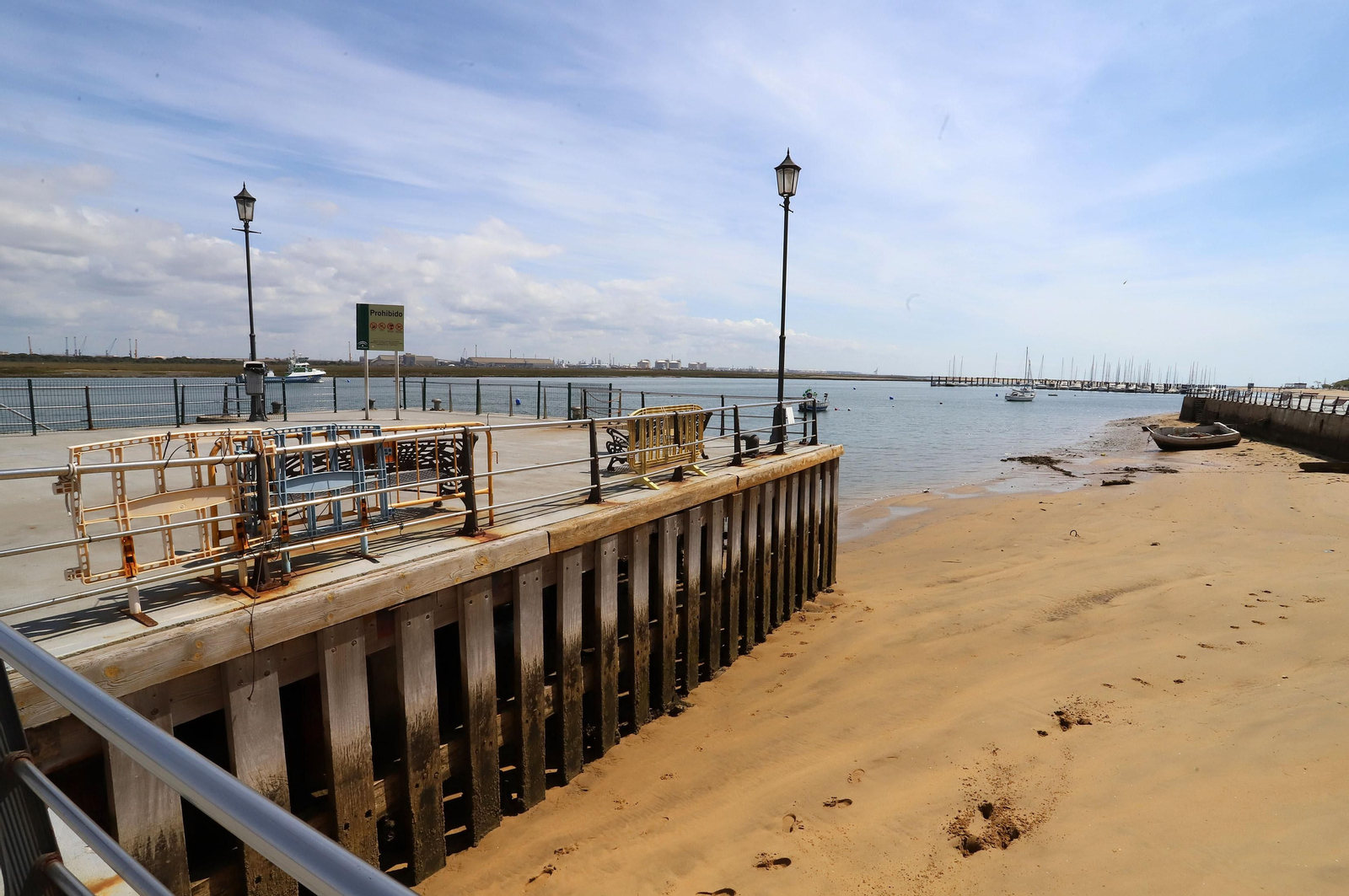 Imágenes del confinamiento en Punta Umbría