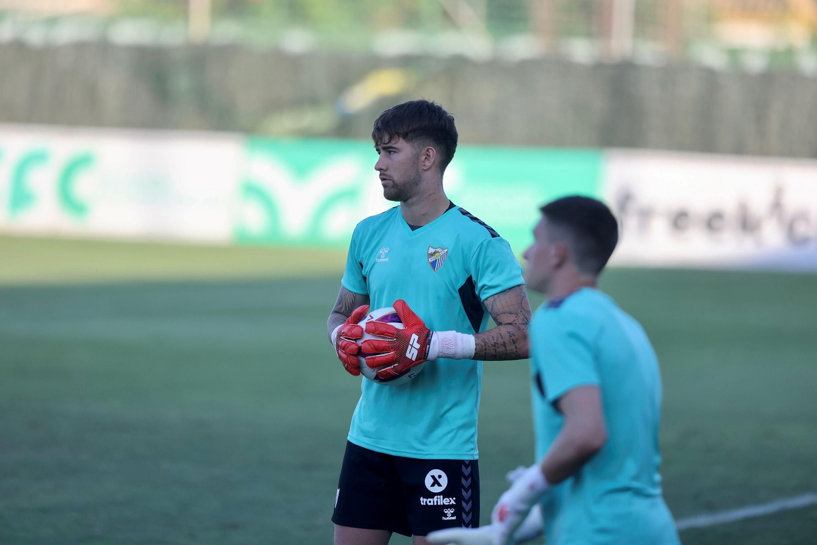 Adrián Pereda, con el primer equipo.