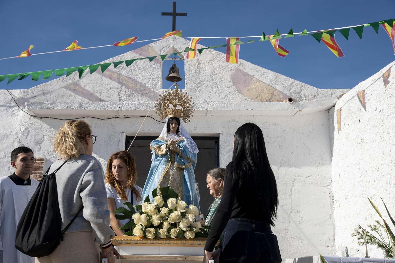 Las imágenes de la romería en Cuevas de Los Úbeda