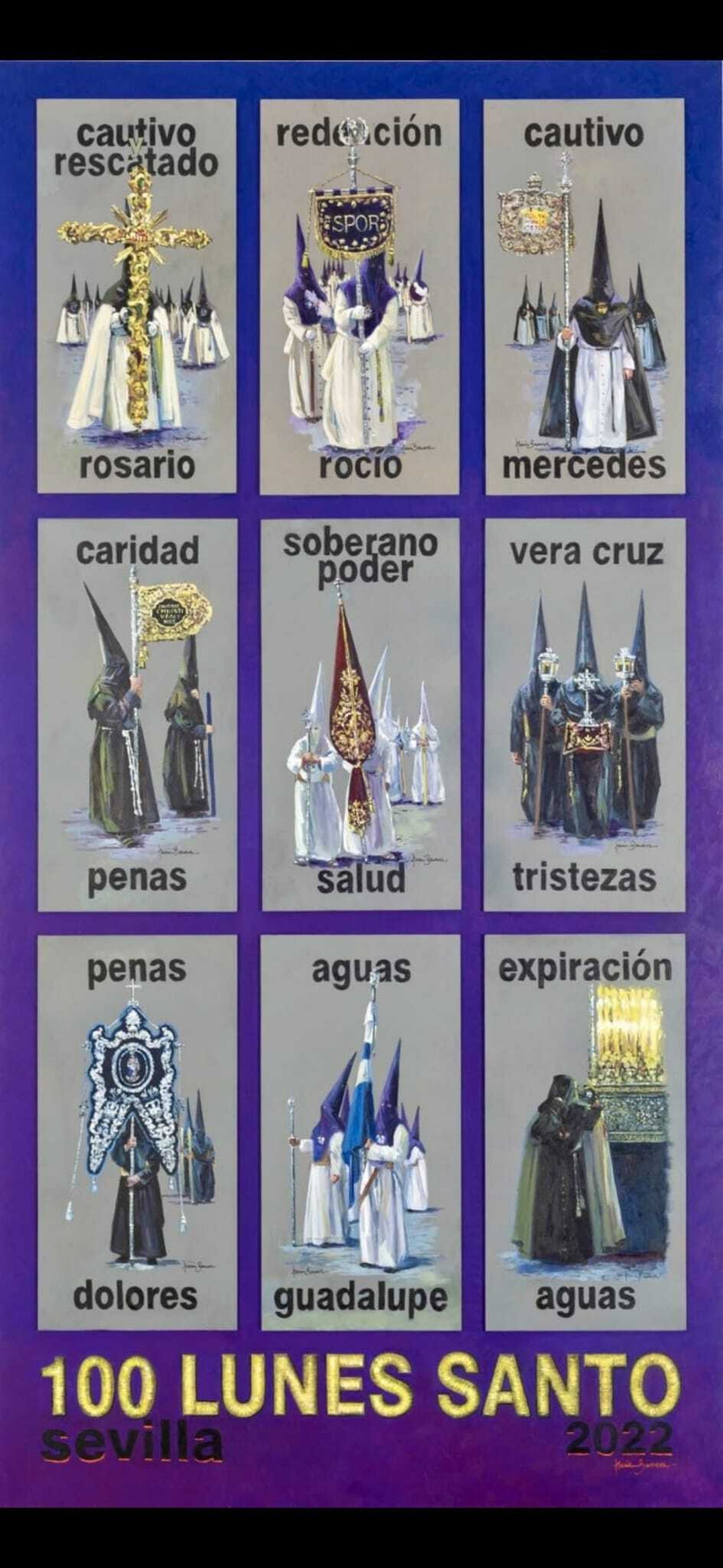 El cartel de Nuria Barrera para el Lunes Santo.