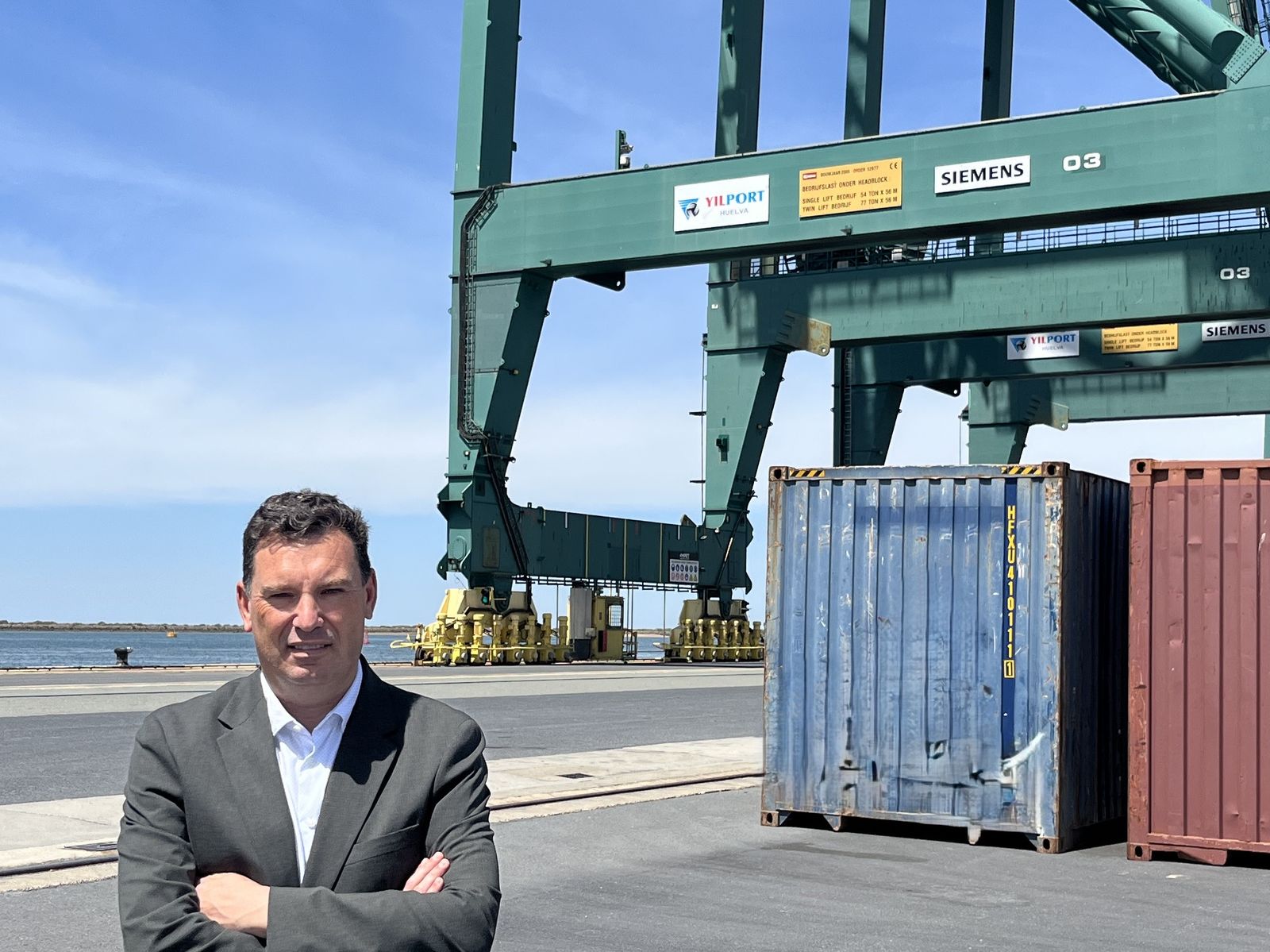 El presidente del Puerto, Alberto Santana.