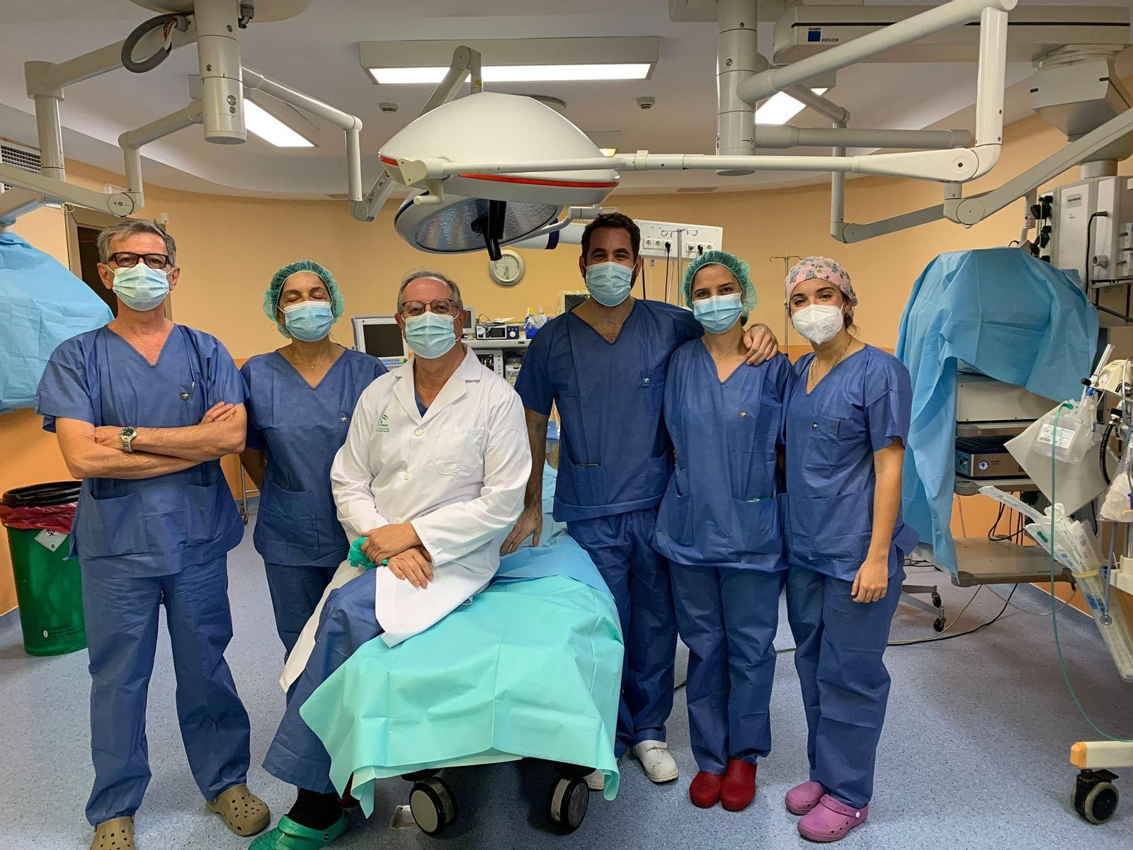 El equipo de trabajo del servicio de Obstetricia y Ginecología del Hospital Virgen Macarena.