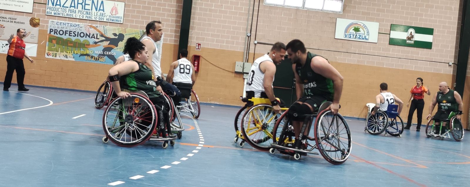 Una imagen del partido entre el BSR Vistazul y el Joventut.