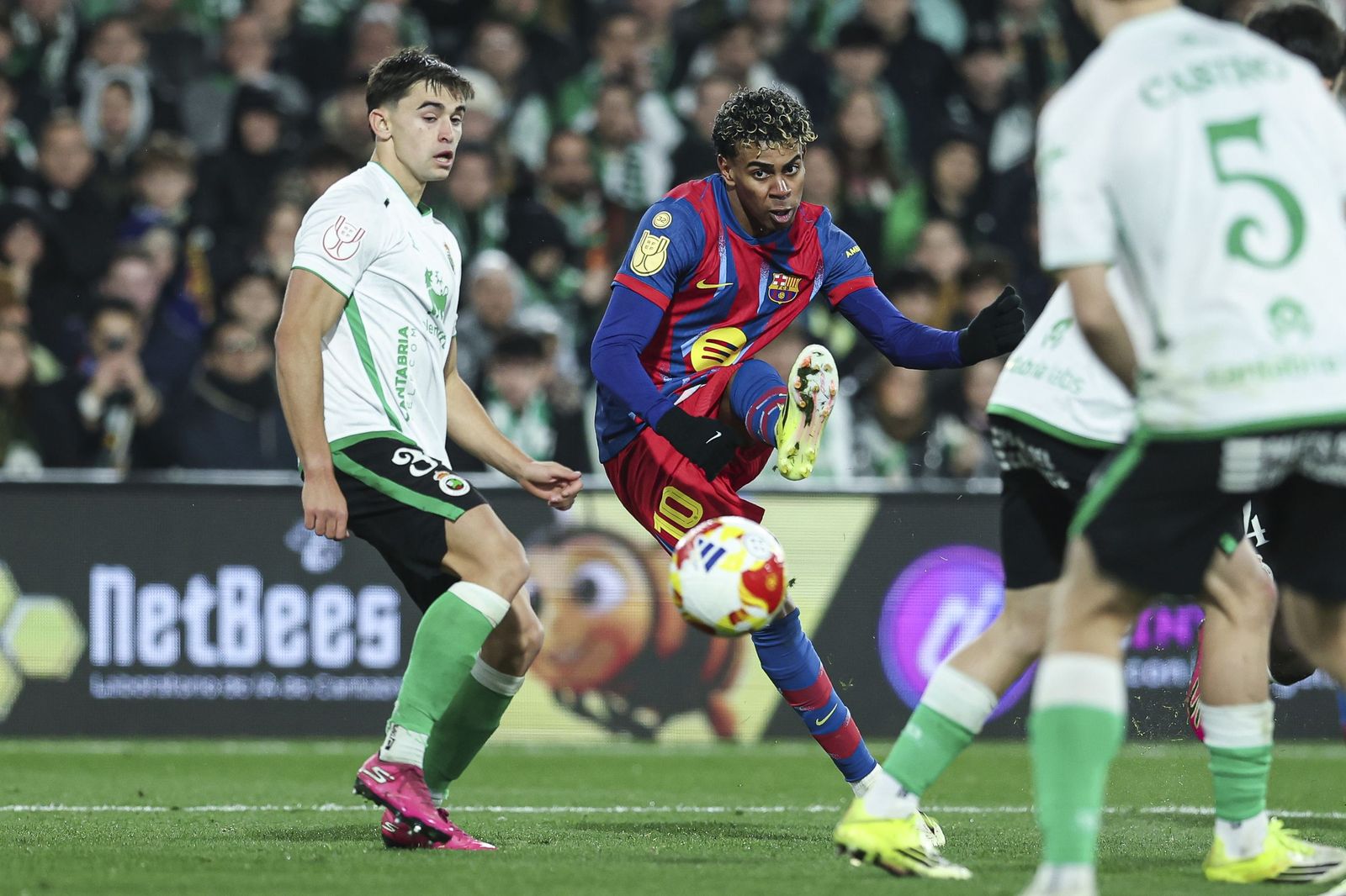 Las fotos del Racing-Barcelona de Copa