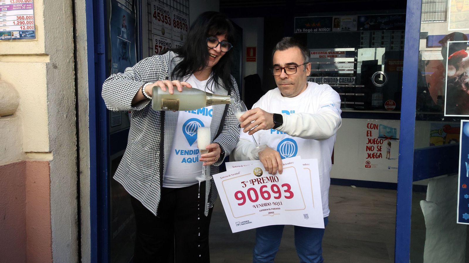 El Paraíso vuelve a dar premio en la Lotería de Navidad 2025