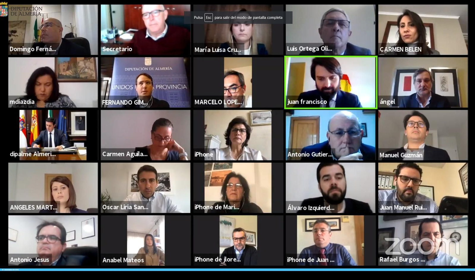 Diputación elaborará un nuevo presupuesto para 2020 para combatir al coronavirus