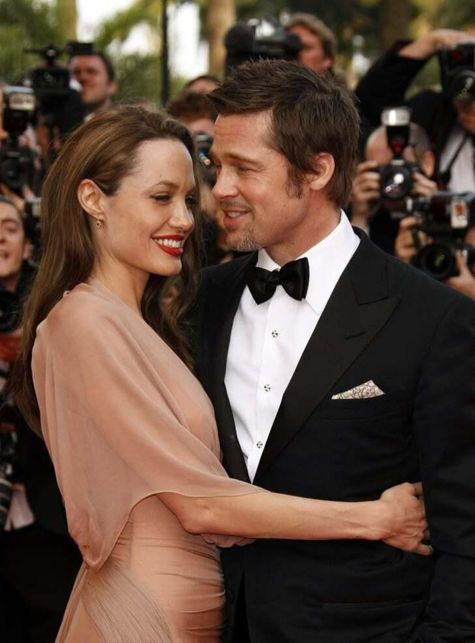 Brad Pitt y Angelina Jolie, cuando parecían un matrimonio feliz.