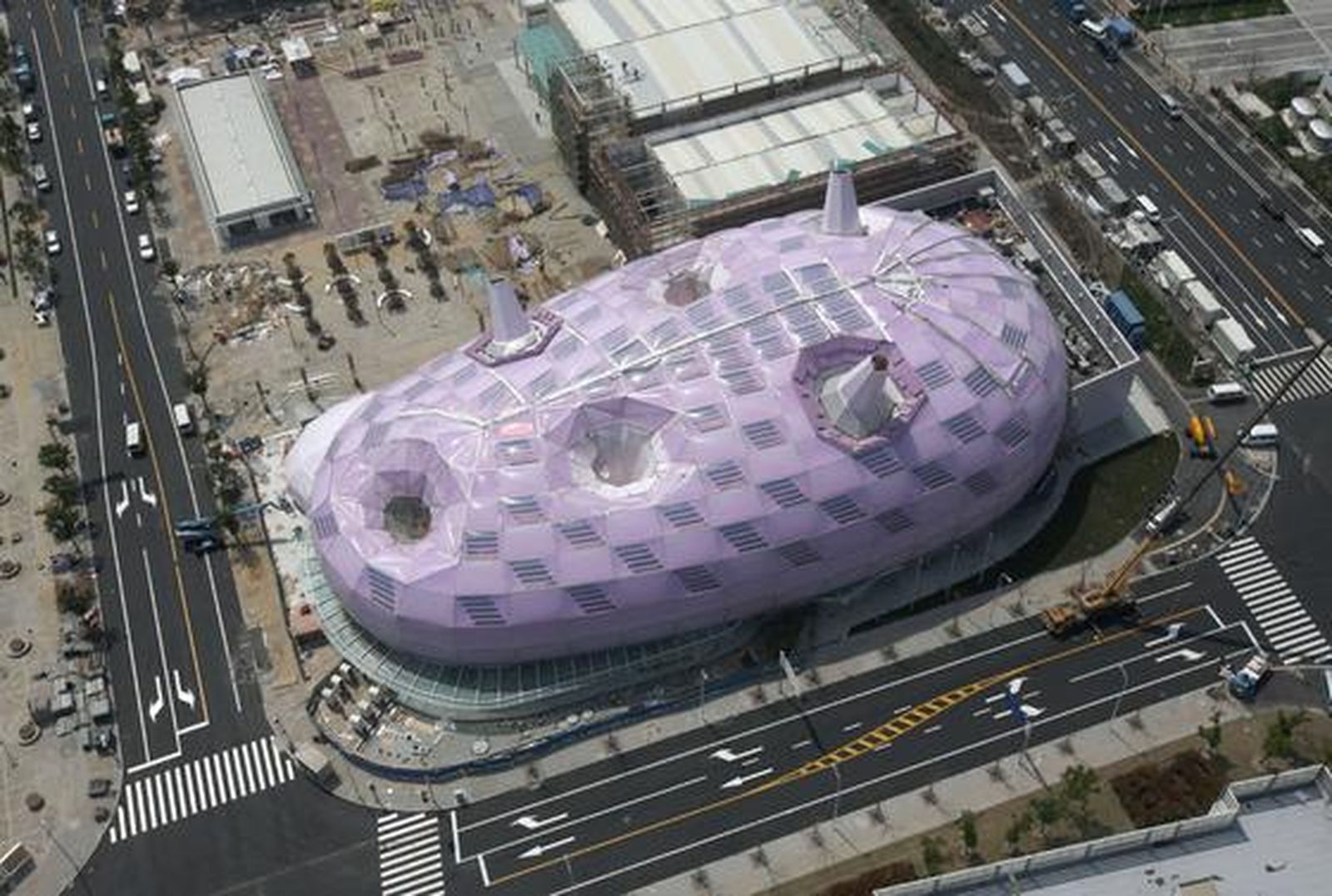 Vista aérea del Pabellón Japonés.

Foto: AFP Photo