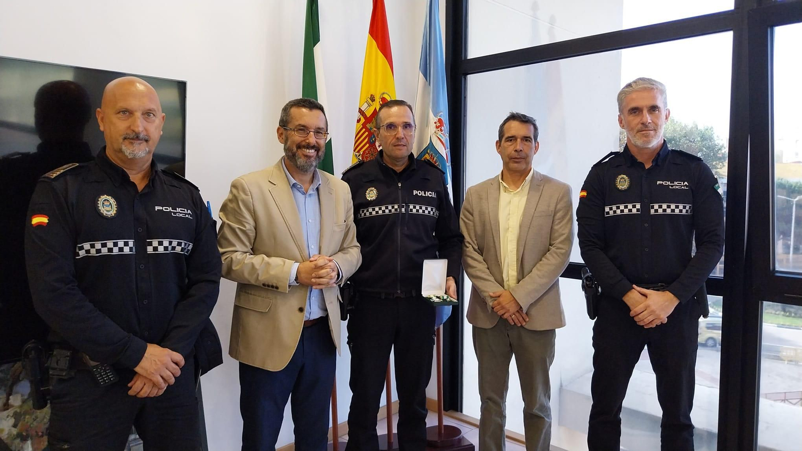 La recepción en la Alcaldía a Carlos Fernández.