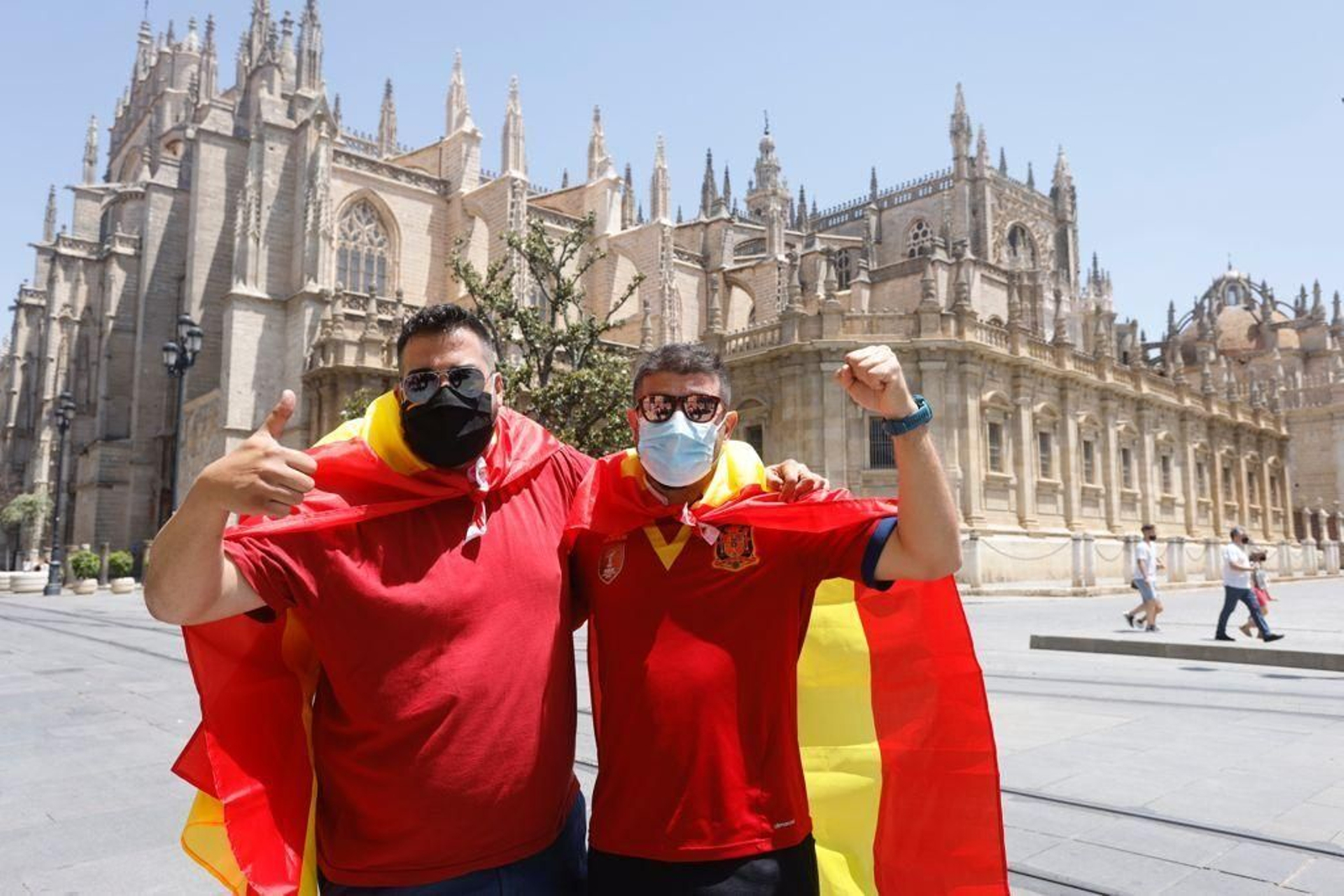 Eurocopa | Las imágenes de la convivencia entre España y Suecia en Sevilla