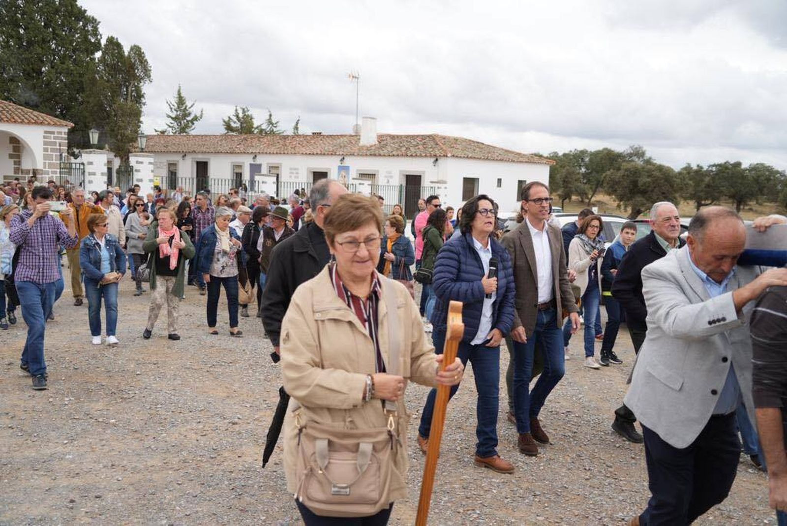 La Virgen de Luna sale en procesión en rogativa de lluvia, en fotografías