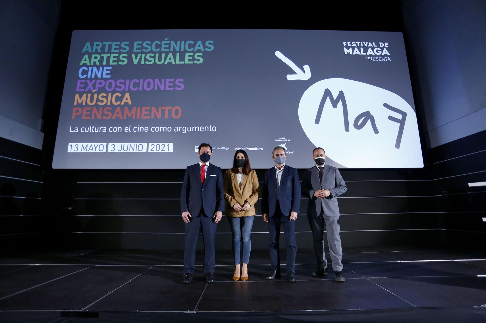 Presentación de Málaga de Festival, este martes, en el Cine Albéniz.